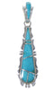 Genuine Sterling Silver And Turquoise Pendant EX44381